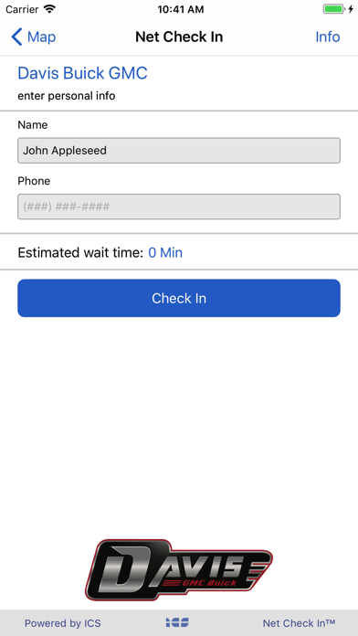 Net Check In - Davis GMC Buick screenshot 2