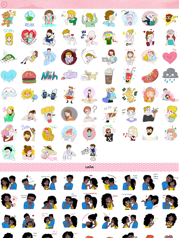 Screenshot #6 pour Couple Stickers For Imessage