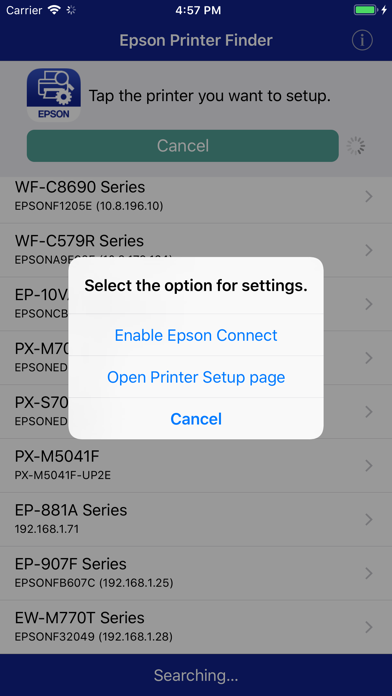 Screenshot #2 pour Epson Printer Finder