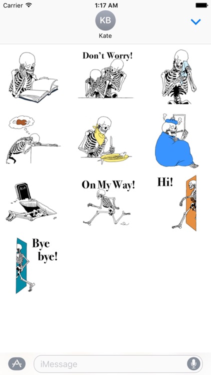 Just Funny Bones SkeletoneMoji