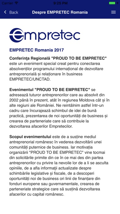 EMPRETEC Romania screenshot 2