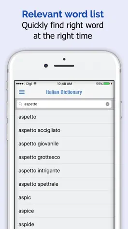 Game screenshot Italian Dictionary + apk