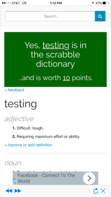 Word Game Dictionary Lookup screenshot