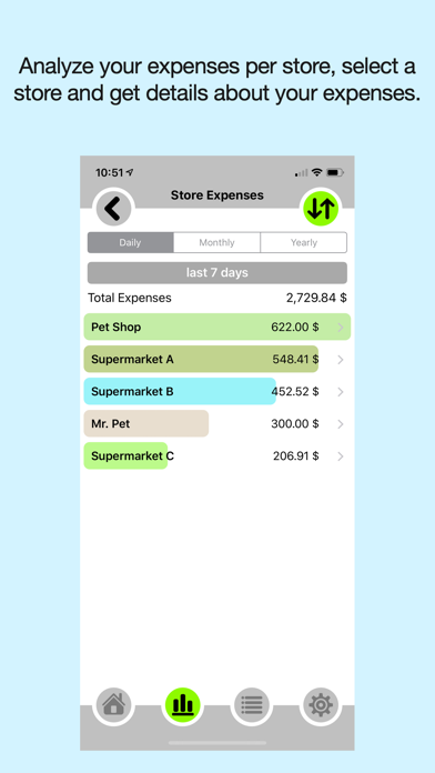 Screenshot #3 pour Expenses - in what spend money