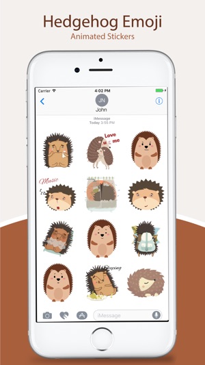 Animated HEDGEHOG Stickers Pack(圖2)-速報App