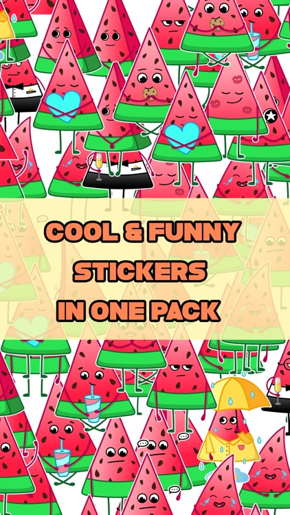 Funny Melon Stickers