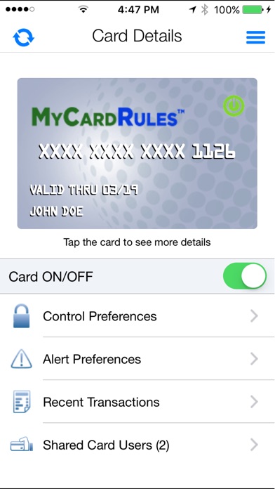 MyCardRules screenshot 2