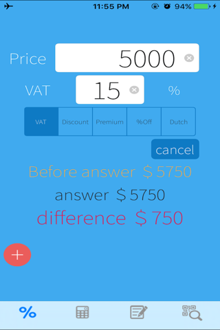 %VAT with QR code reader - náhled