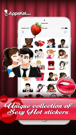 Game screenshot A Sexy Love Emoji Stickers hack