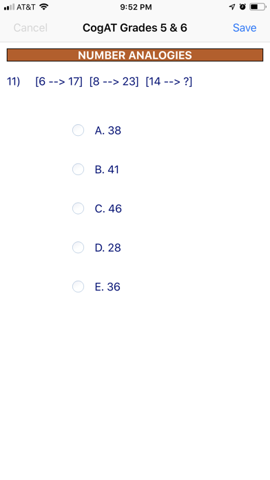 CogAT Grades 5 & 6 screenshot 3