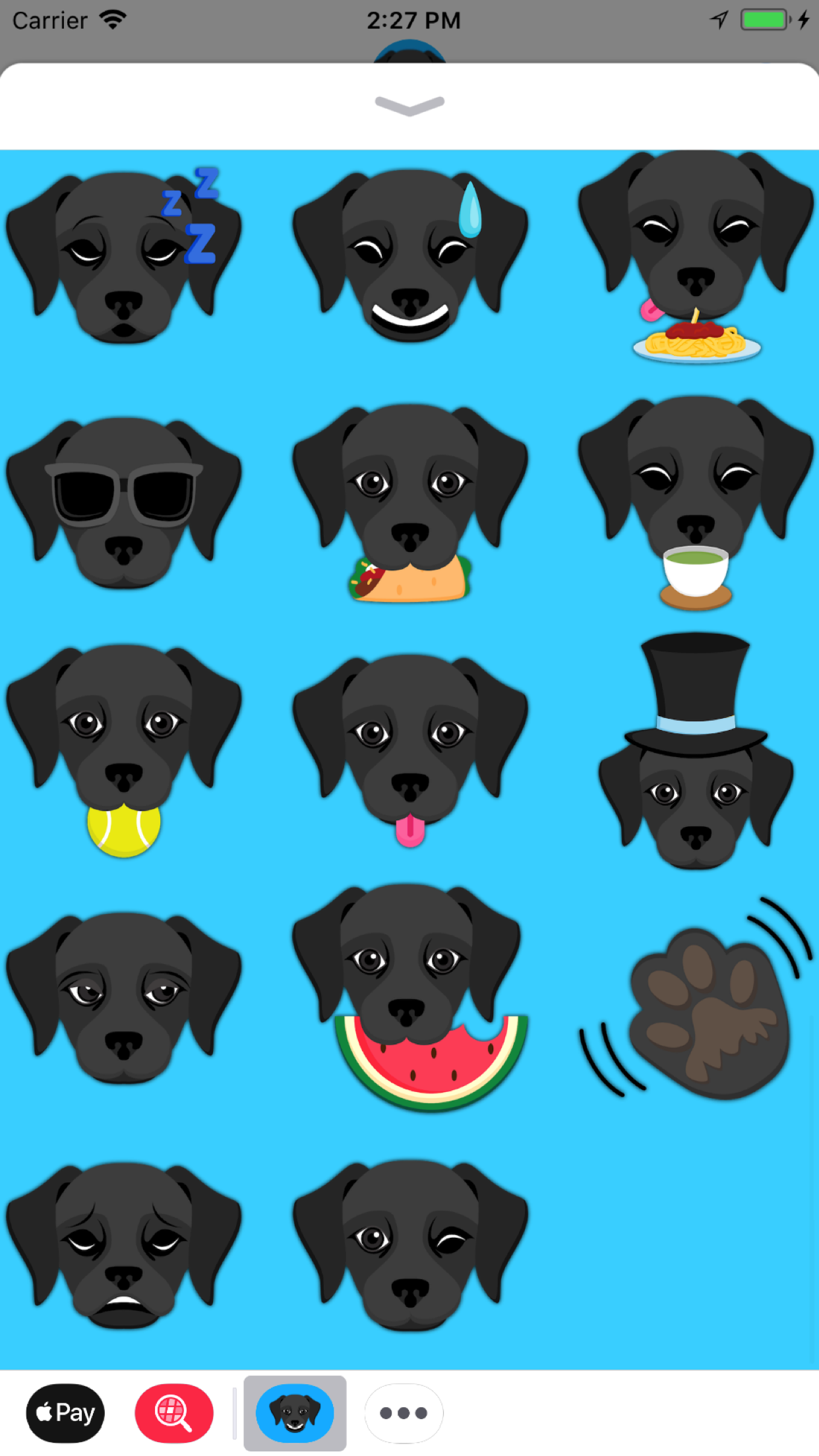 Black Labrador Emoji screenshot 5