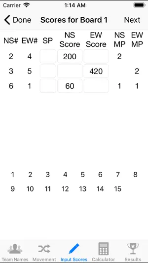 Duplicate Bridge Scoring screenshot 3