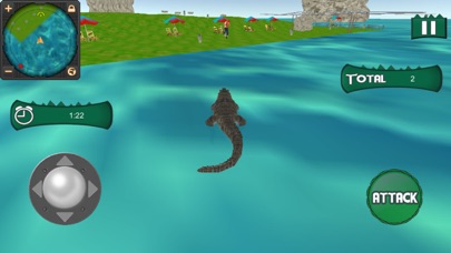 Hungry Crocodile Beach Attack screenshot 2