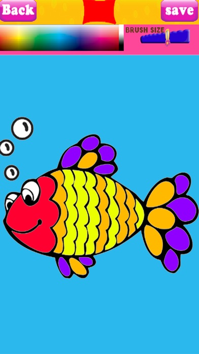 Animal Fish Coloring Book screenshot 2