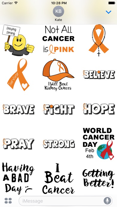 Kidney Cancer Stickers screenshot 3