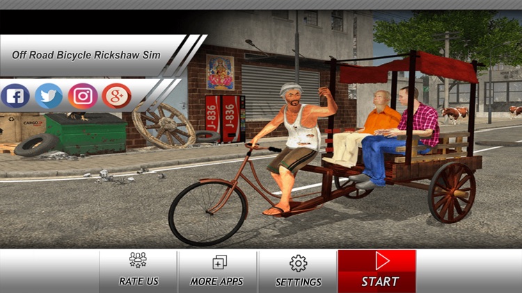 Off Road Bicycle Rickshaw Sim
