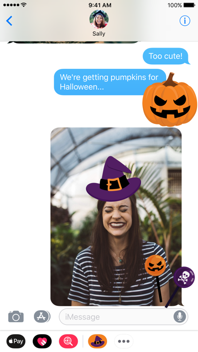 Screenshot #1 pour Halloween iMessage Stickers