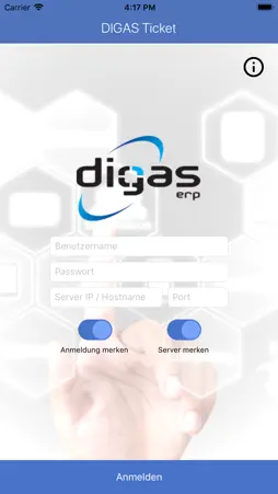 DIGAS Ticket screenshot 1