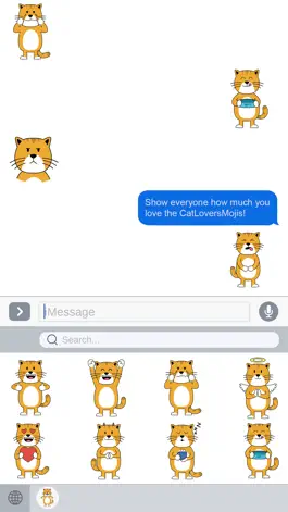 Game screenshot Cat Lovers Emojis and Stickers apk