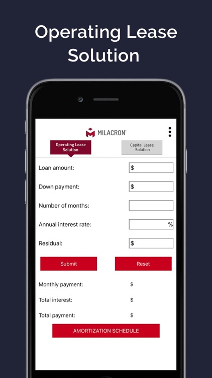 Lease Calculator - Milacron