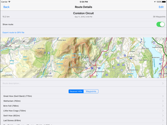 Screenshot #6 pour Lake District Maps Offline