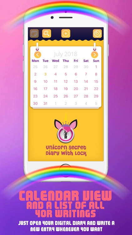 Unicorn Secret Diary with Lock