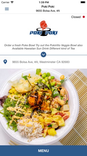 Poki Poki Delivery Menu, Order Online