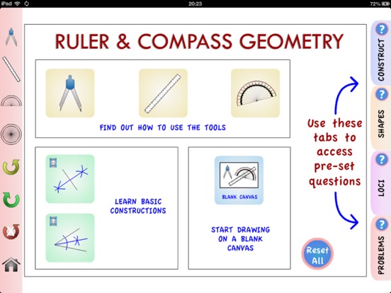 Ruler and Compass Geometry app screenshot