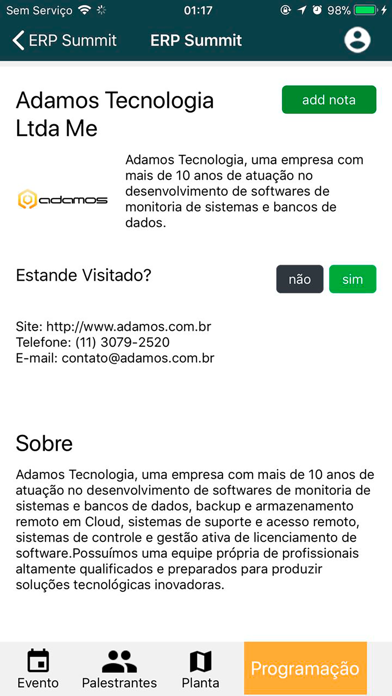 ERP Summit Brasil Screenshot