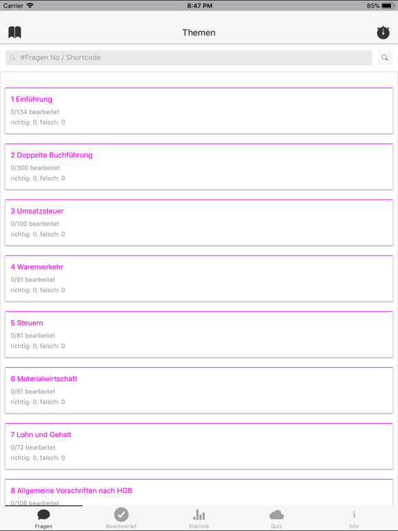 Screenshot #4 pour QuiccX - Überprüfe Dein Wissen