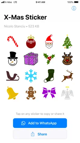 Game screenshot X-Mas Sticker for WhatsApp mod apk