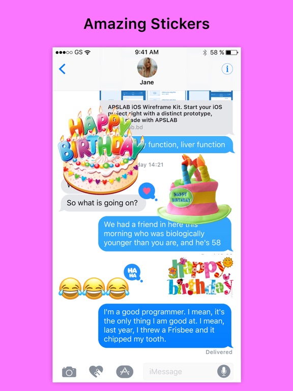 Screenshot #4 for Wish Happy Birthday by Sticker