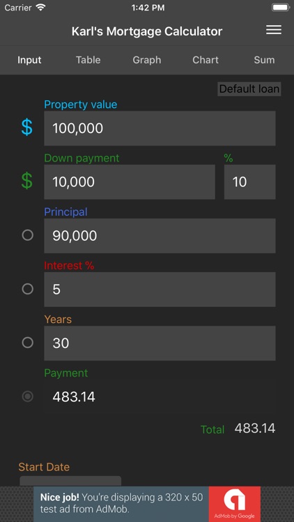 Karl's Mortgage Calculator