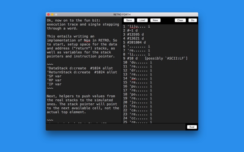 Screenshot #3 pour RETRO FORTH