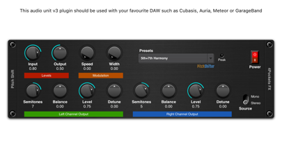 Screenshot #1 pour Pitch Shifter AUv3 Plugin