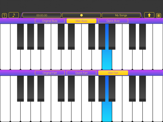 Burp and Fart Piano iPad screenshot 3 - Music app