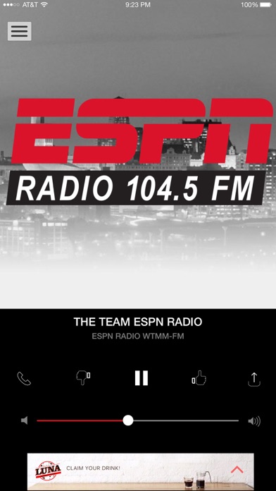104.5 The Team ESPN (WTMM) screenshot 3