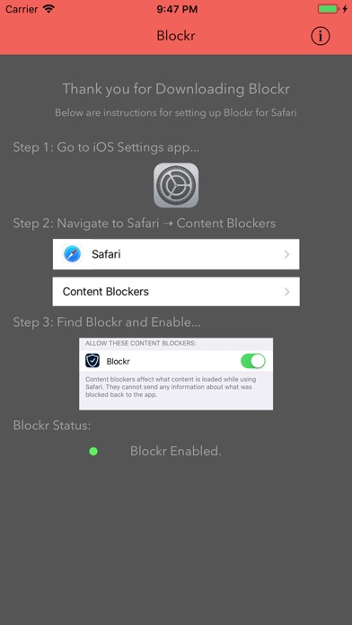 Blockr- Clear Ads screenshot 2