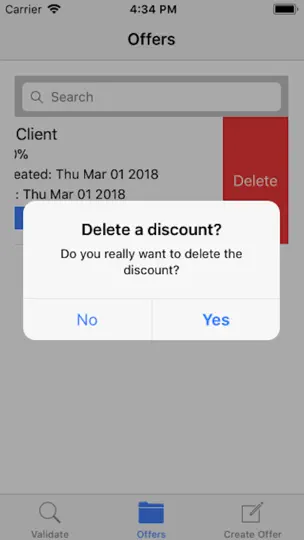 Capture d'écran de Coupon Generator sur iPhone 9