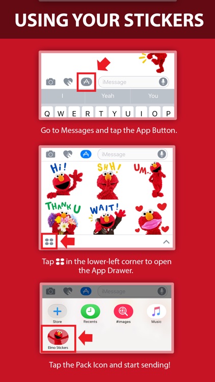 Fun With Elmo Stickers screenshot-4