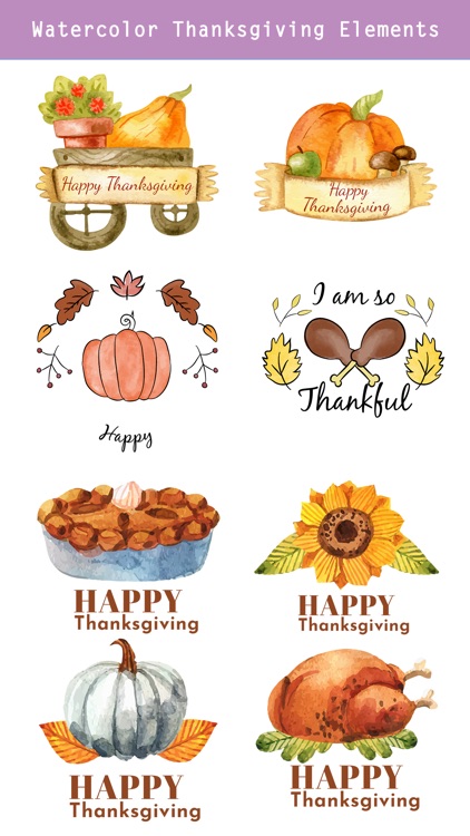 Thanksgiving Watercolor Pack screenshot-3