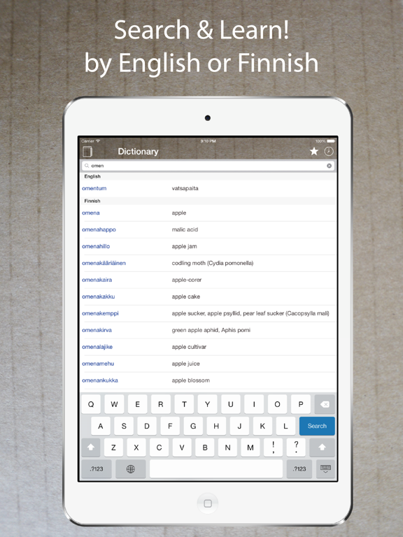 Screenshot #4 pour Finnish English Dictionary Pro