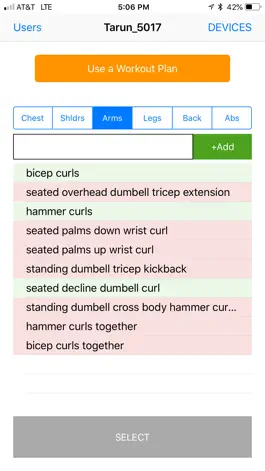 Game screenshot Arnie Workout Logger hack