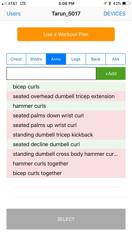 Arnie Workout Logger