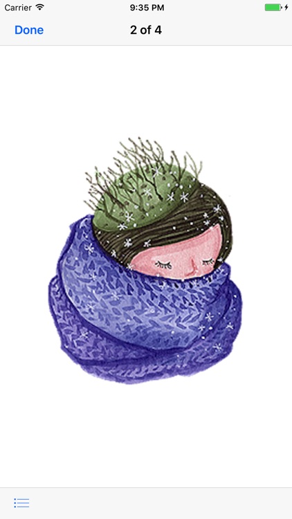 Pretty Girl in Winter Sticker