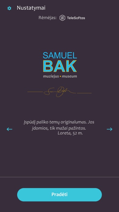 Samuelio Bako muziejaus gidas screenshot 3