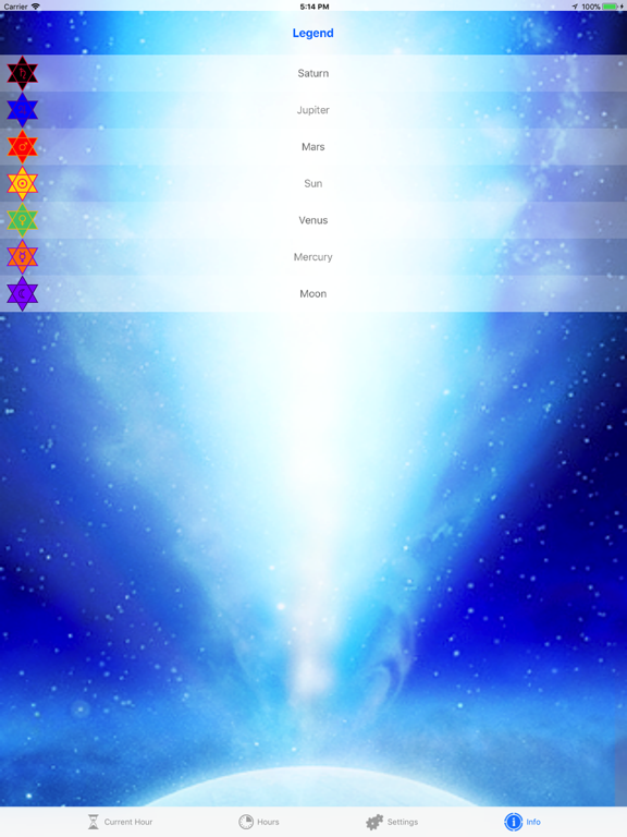 Planet Hours iPad screenshot 5 - Utilities app