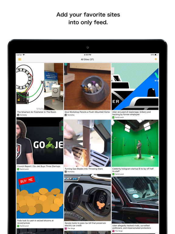 SmartFeed iPad screenshot 1 - Utilities app