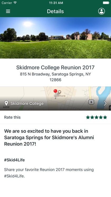 Skidmore College Events