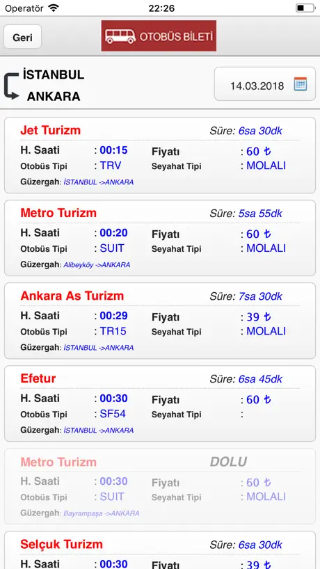 Otobüs Bileti En Uygun & Ucuz